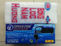 Vipsun Fish VS-188 - Bộ Máng và Máy Bơm Lọc Nước Hồ Cá - Có Bông Lọc